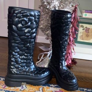 VALENTINO GARAVANI ATELIER SHOES 03 ROSE EDITION RUBBER BOOT 50 MM size 39